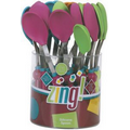 Zing Silicone Spoons: Assorted Colors